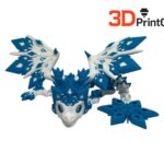 flexi big snowflake dragon – pohyblivý model